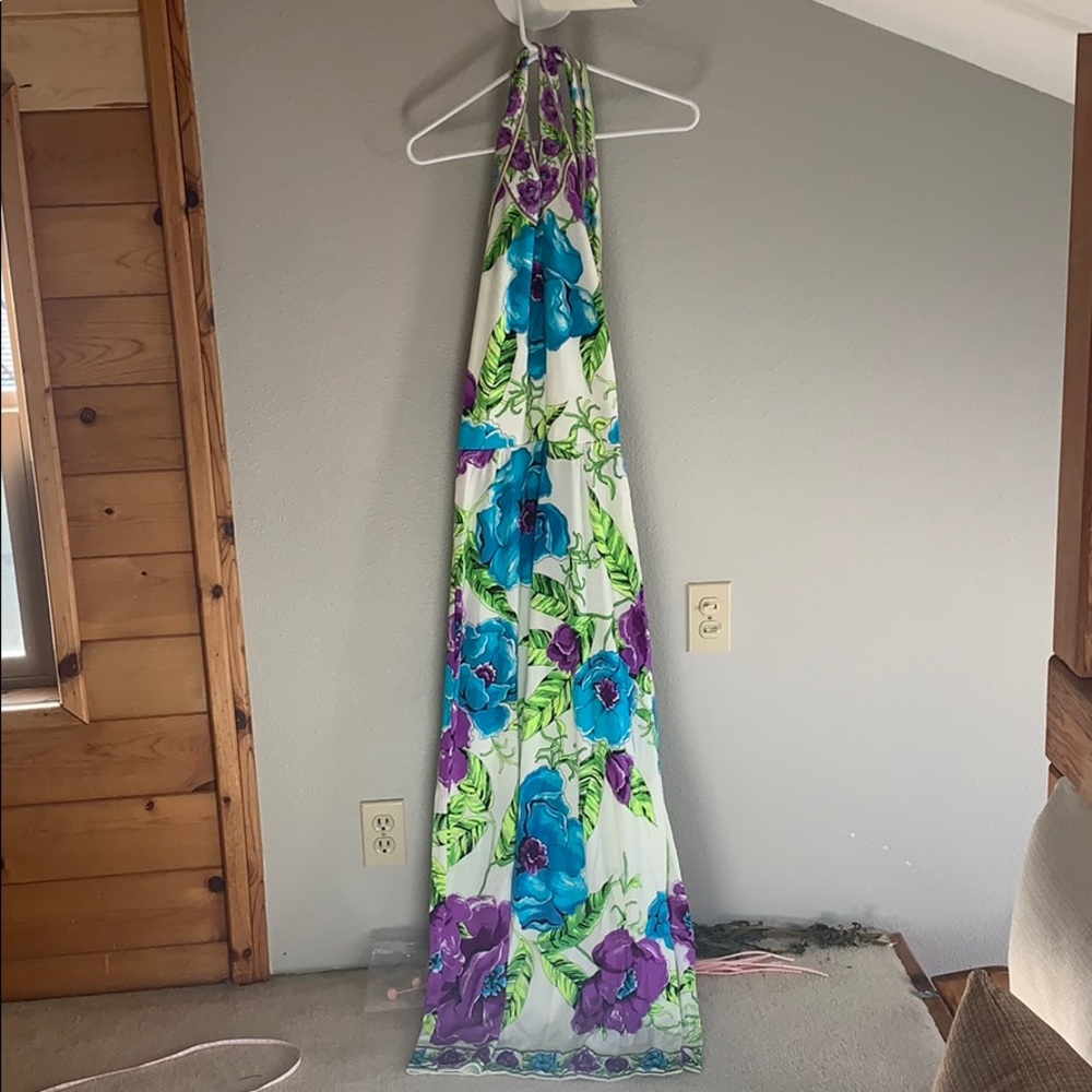 SOLD Mr Dino halter dress vintage